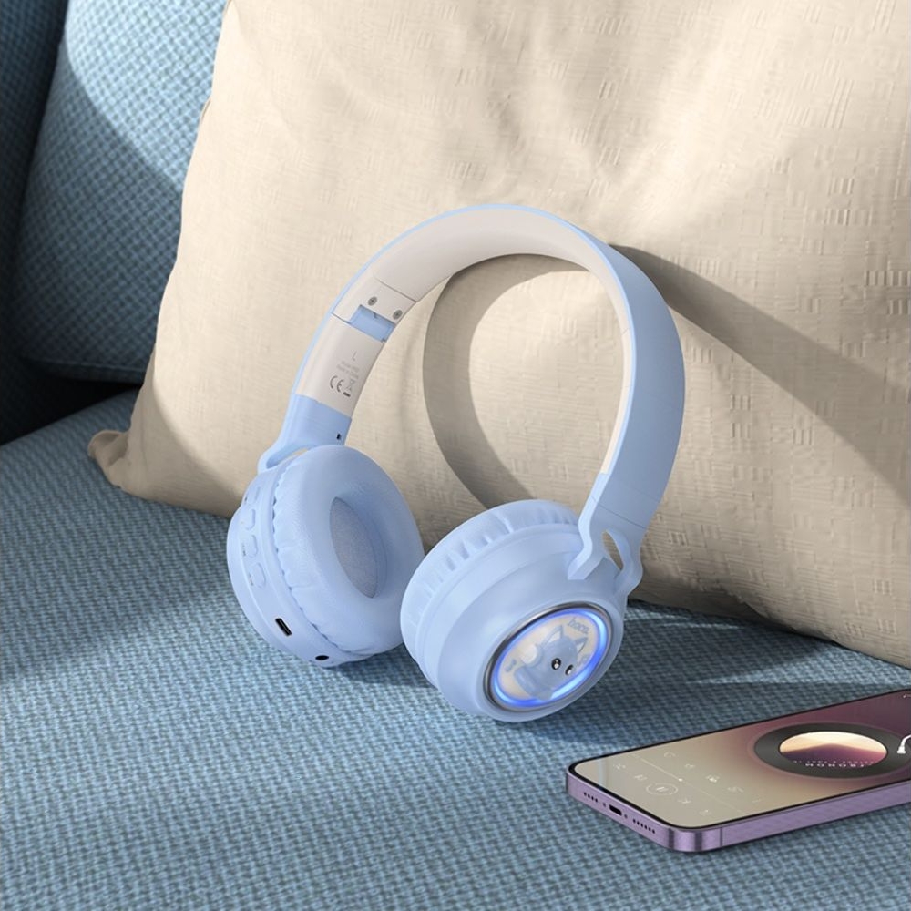Бездротові навушники Hoco W50 накладные blue | беспроводные наушники