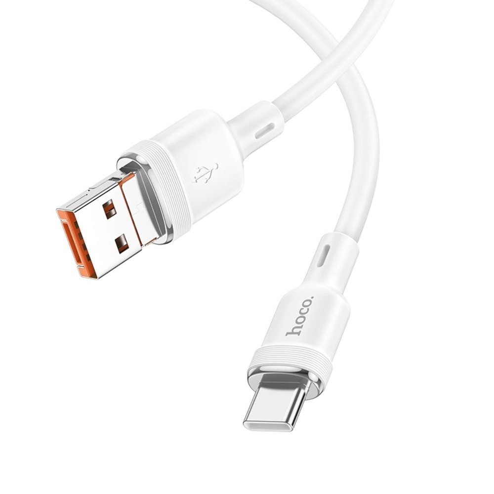 Кабель Hoco U131 2в1 USB/ Type-C to Type-C 1m white