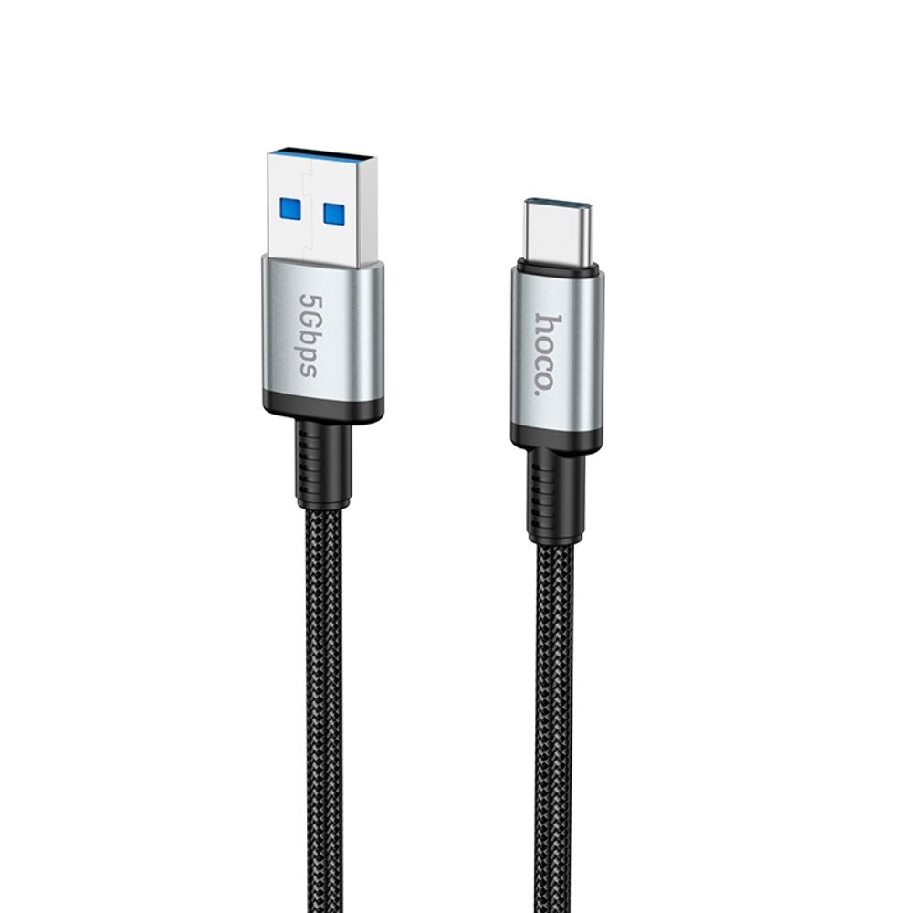 Мультимедийный кабель Hoco US10 USB to Type-C USB3.0 5Gbit/s 0.5m black