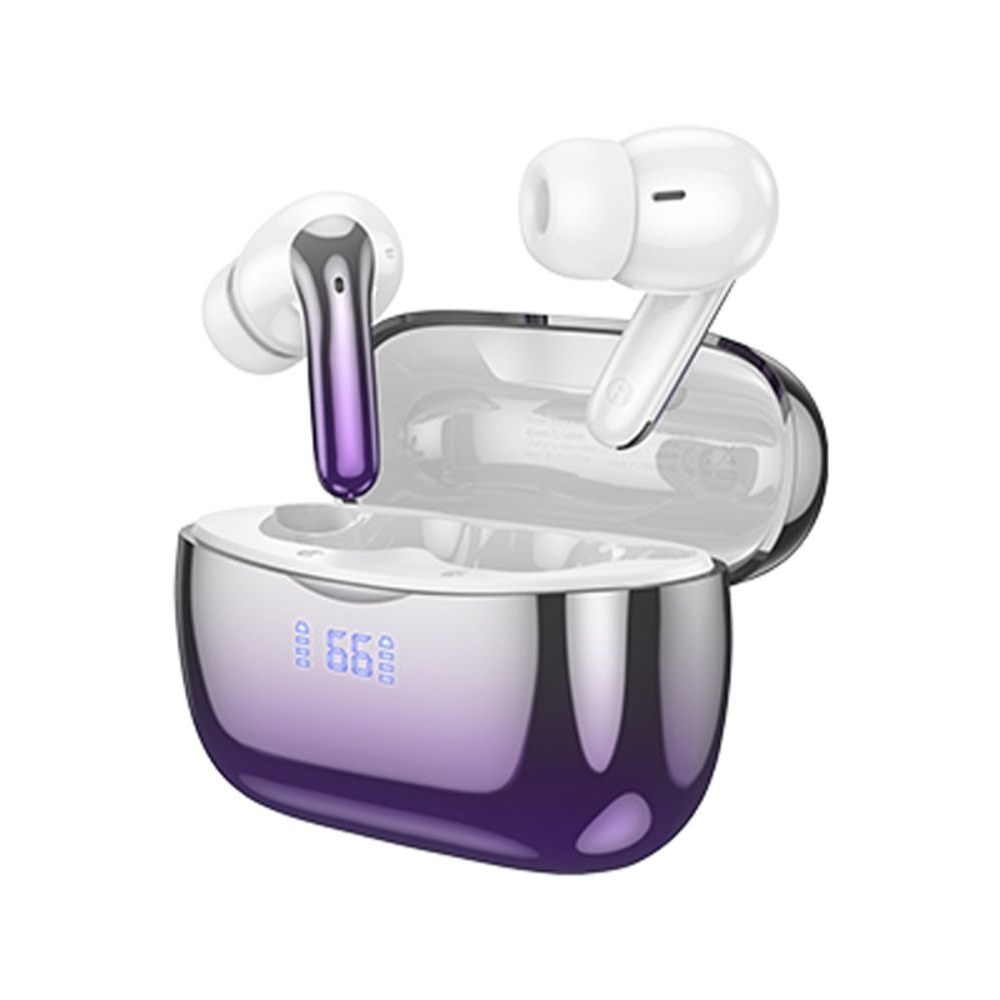Беспроводные TWS наушники Hoco EQ16 вакуумные purple glaze