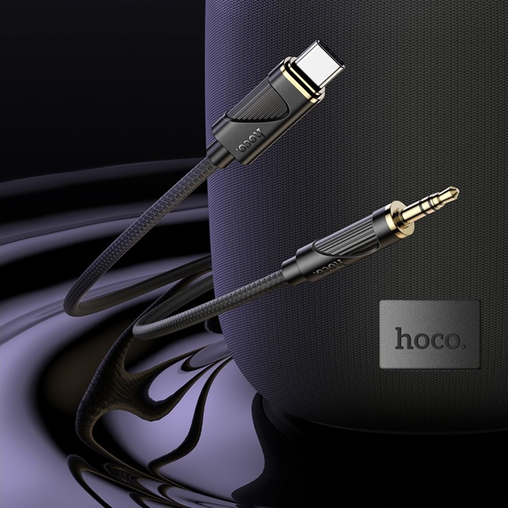 AUX кабель Hoco UPA30 Type-C to Jack 3.5 1m black