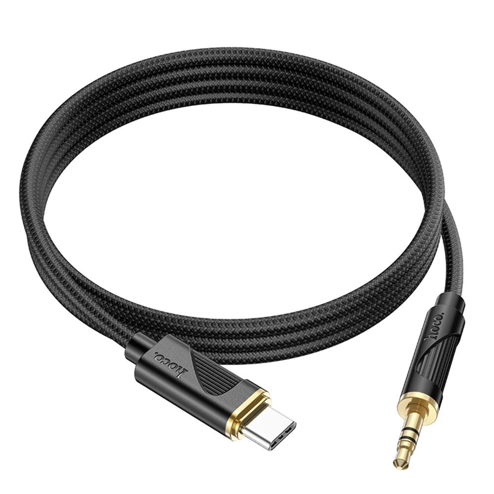 AUX кабель Hoco UPA30 Type-C to Jack 3.5 1m black