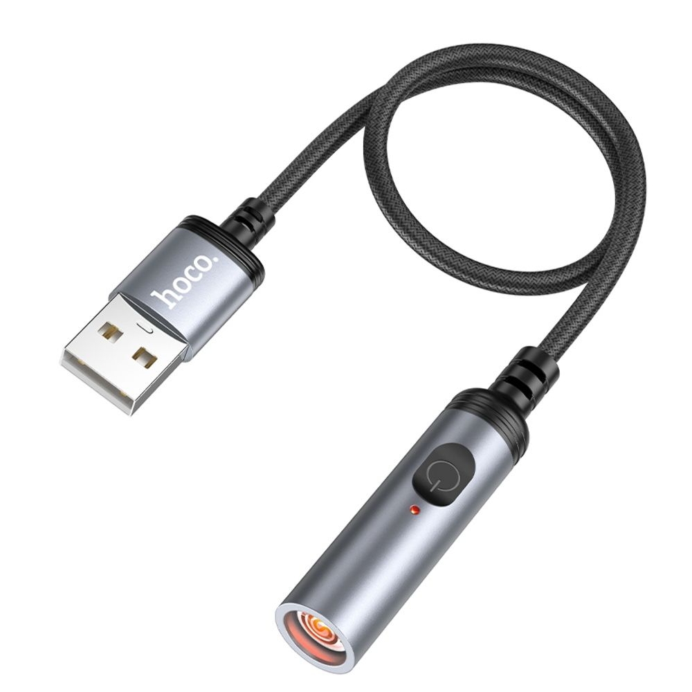 Прикуриватель Hoco UA30, USB, черный