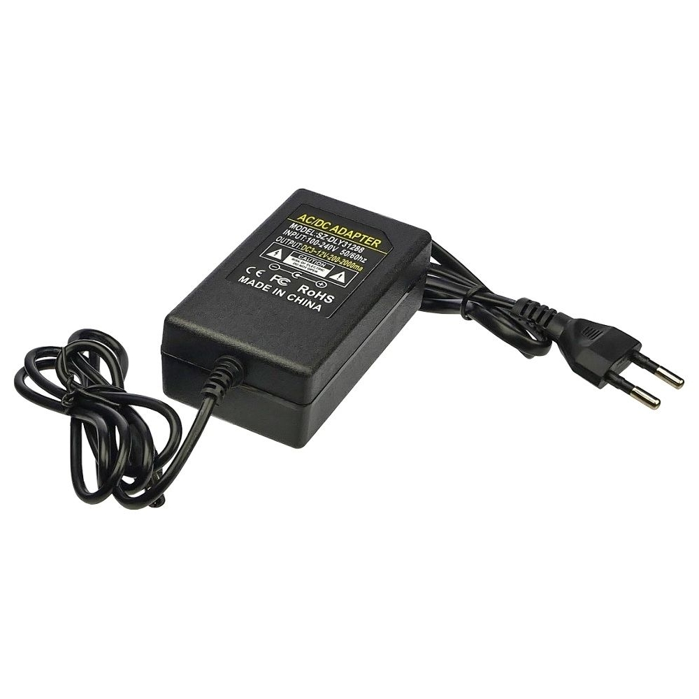 Блок питания SZ-DLY31288 с регулировкой напряжения 3-12V/ 2A, EU 220V