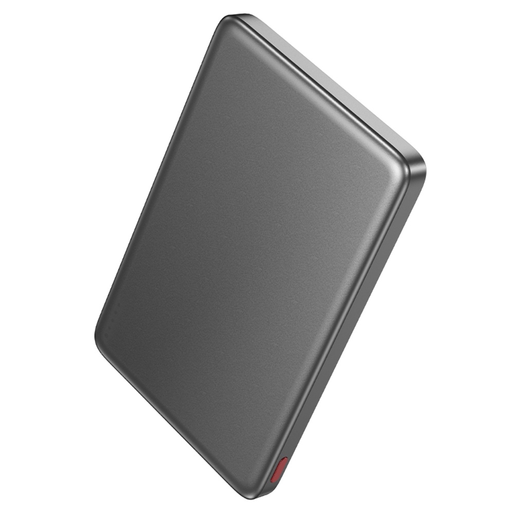 Power bank Hoco Q26 5000mAh PD 20W магнитный с функцией беспроводной зарядки metal gray