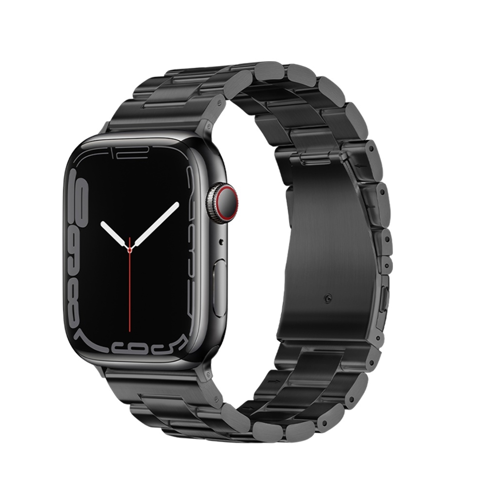 Ремешок металлический Hoco iWatch WA10 three-bead 42/44/45/49mm черный