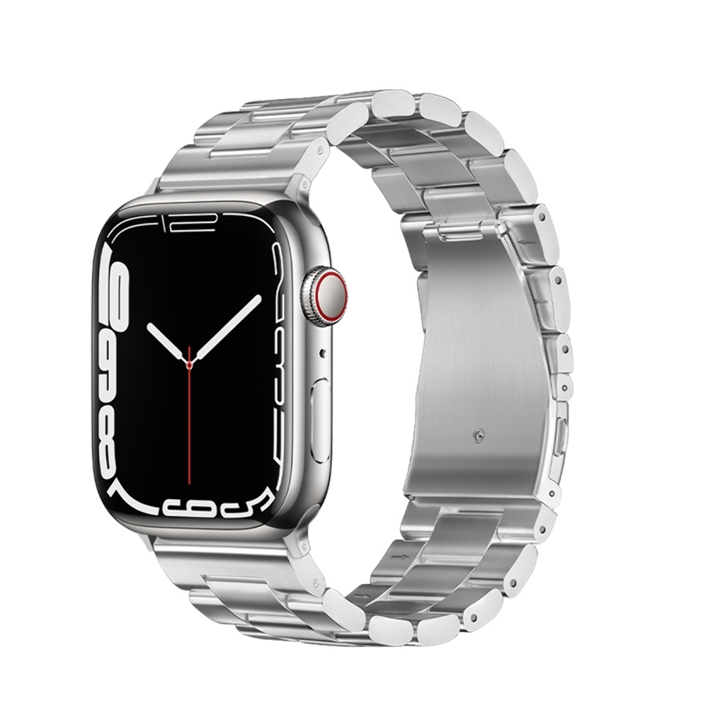 Ремешок металлический Hoco iWatch WA10 three-bead 42/44/45/49mm серебристый