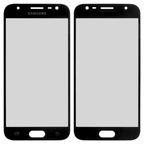 Стекло дисплея Samsung SM-J330 Galaxy J3 (2017), черное