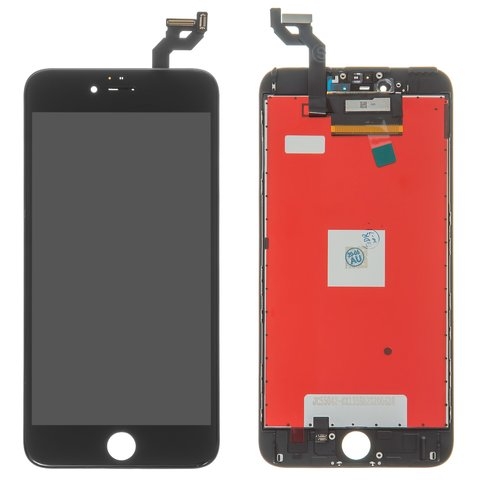 Дисплей Apple iPhone 6S Plus, черный, с рамкой, Copy, Tianma, с пластиками камеры и датчика приближения 