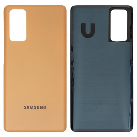 Задняя крышка Samsung SM-G780 Galaxy S20 FE, оранжевая, Cloud Orange, Original (PRC) | корпус, панель аккумулятора, АКБ, батареи