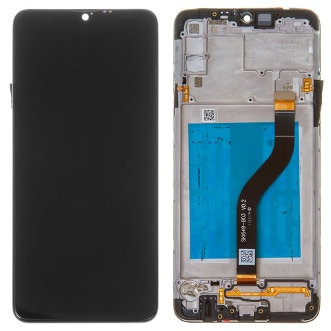 Дисплей Samsung SM-A207 Galaxy A20s, чорний | з тачскріном | в передній панелі | Original (реновація) | дисплейный модуль, экран