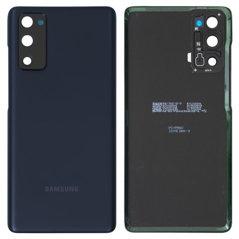 Задняя крышка Samsung SM-G780 Galaxy S20 FE, синяя, Cloud Navy, со стеклом камеры, Original (PRC) | корпус, панель аккумулятора, АКБ, батареи