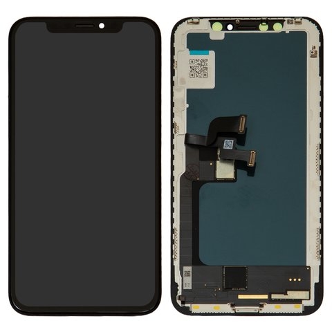 Дисплей Apple iPhone X, черный | с тачскрином | High Copy, OLED, GW | дисплейный модуль, экран