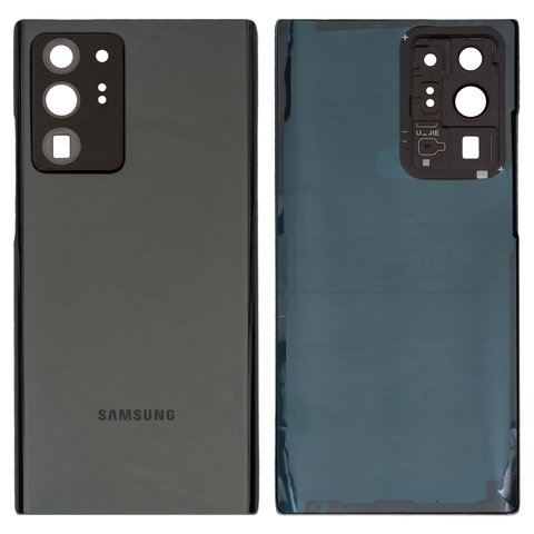 Задняя крышка Samsung SM-N985 Galaxy Note 20 Ultra, черная, со стеклом камеры 