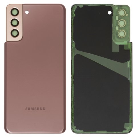 Задняя крышка Samsung SM-G996 Galaxy S21 Plus 5G, золотистая, Phantom Gold, со стеклом камеры, Original (PRC) | корпус, панель аккумулятора, АКБ, батареи
