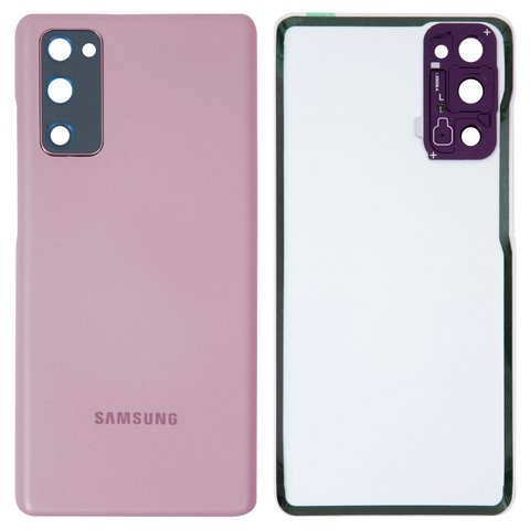 Задняя крышка Samsung SM-G780 Galaxy S20 FE, лавандовая, Cloud Lavender, со стеклом камеры, Original (PRC) | корпус, панель аккумулятора, АКБ, батареи