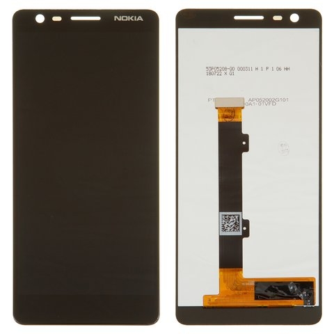Дисплей Nokia 3.1 Dual Sim, чорний | з тачскріном | Original (PRC) | дисплейный модуль, экран