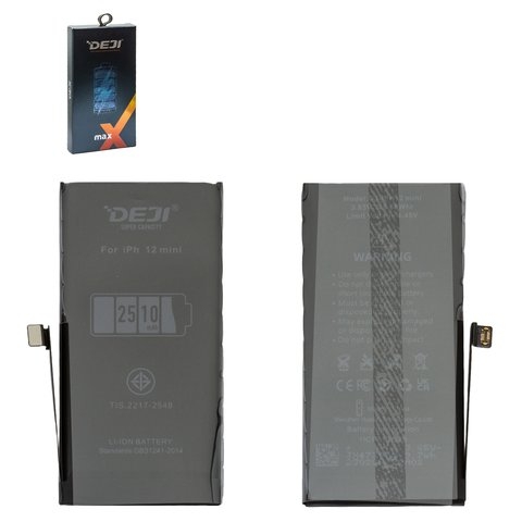 Акумулятор Deji для Apple iPhone 12 mini, Li-ion, 3,85 B, 2510 мАч, original IC 
