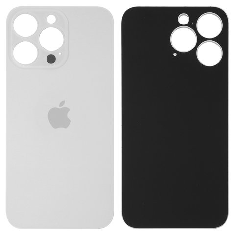 Задняя крышка Apple iPhone 13 Pro, белая, не нужно снимать стекло камеры, big hole, Original (PRC) | корпус, панель аккумулятора, АКБ, батареи