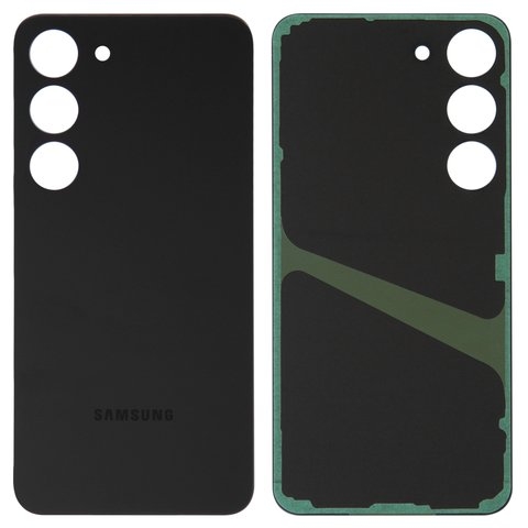 Задняя крышка Samsung SM-S911 Galaxy S23, черная, Phantom Black, Original (PRC) | корпус, панель аккумулятора, АКБ, батареи
