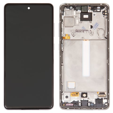Дисплей Samsung SM-A525 Galaxy A52, SM-A526 Galaxy A52 5G, белый | с тачскрином | с передней панелью | Original (реновация) | дисплейный модуль, экран, монитор