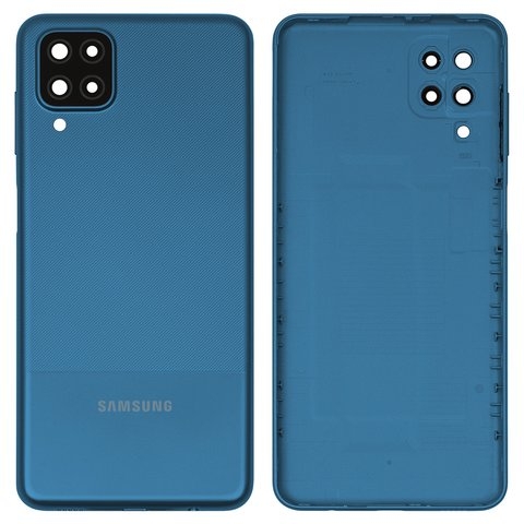 Задняя крышка Samsung SM-A127 Galaxy A12 Nacho, синяя, Original (PRC) | корпус, панель аккумулятора, АКБ, батареи