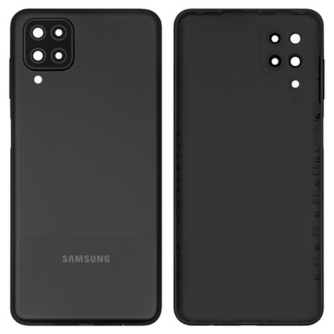 Задняя крышка Samsung SM-A127 Galaxy A12 Nacho, черная, Original (PRC) | корпус, панель аккумулятора, АКБ, батареи