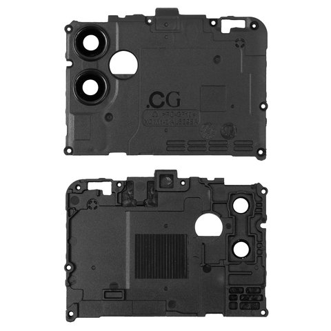 Стекло камеры Samsung SM-A042 Galaxy A04e, черное, с рамкой