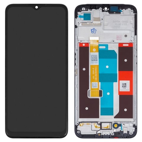 Дисплей Realme C35, RMX3511, черный | с тачскрином | с передней панелью | Original (PRC) | дисплейный модуль, экран, монитор