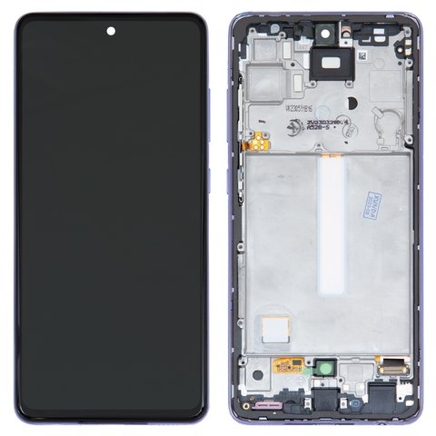 Дисплей Samsung SM-A525 Galaxy A52, SM-A526 Galaxy A52 5G, фіолетовий | з тачскріном | в передній панелі | Original (реновація) | дисплейный модуль, экран