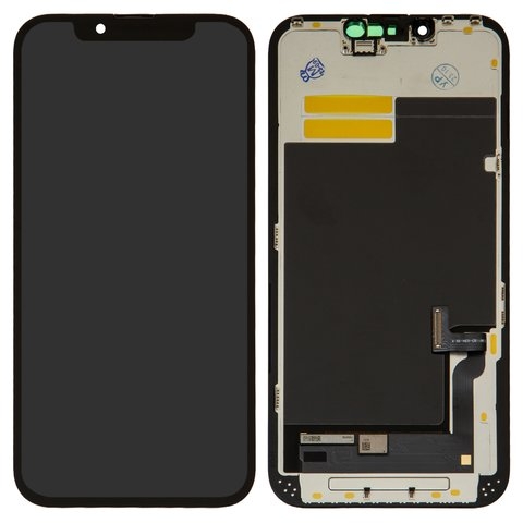 Дисплей Apple iPhone 13, черный | с тачскрином | High Copy, OLED, YK OEM hard | дисплейный модуль, экран, монитор