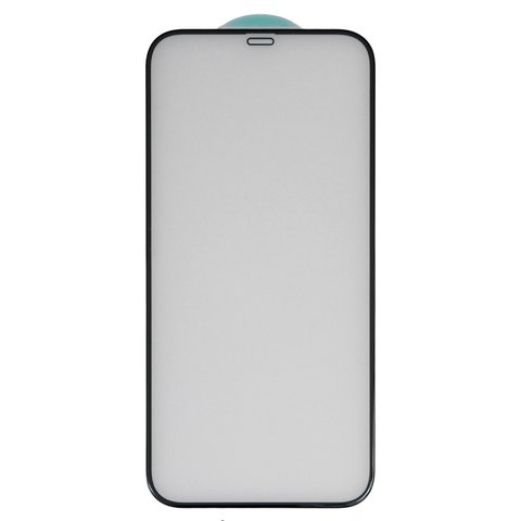 Закаленное защитное стекло Apple iPhone 12 Pro Max, черное, 5D, Full Glue (клей по всей площади стекла), совместимо с чехлом