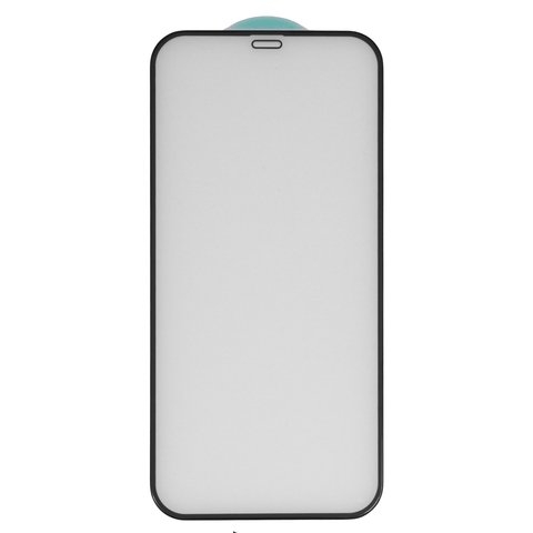 Закаленное защитное стекло Apple iPhone 12, iPhone 12 Pro, черное, 5D, Full Glue (клей по всей площади стекла), совместимо с чехлом