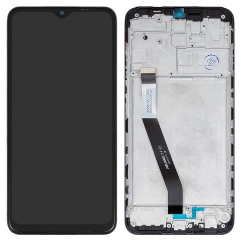Дисплей Xiaomi Redmi 9, M2004J19AG, M2004J19G, M2004J19C, черный | с тачскрином | с передней панелью | Original (реновация) | дисплейный модуль, экран, монитор
