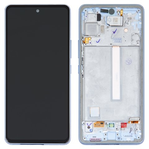 Дисплей Samsung SM-A536 Galaxy A53 5G, синій | з тачскріном | в передній панелі | Original (Сервис-Центр), GH82-28025C | дисплейный модуль, экран