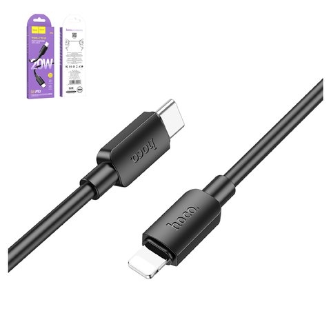 USB-кабель Hoco X96, Type-C на Lightning, 100 см, 20 Вт, чорний, #6931474799043