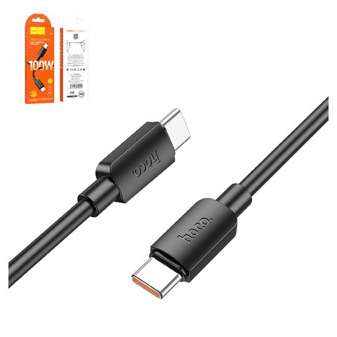 USB-кабель Hoco X96, Type-C на Type-C, 100 см, 100 Вт, 5 А, черный, #6931474799142