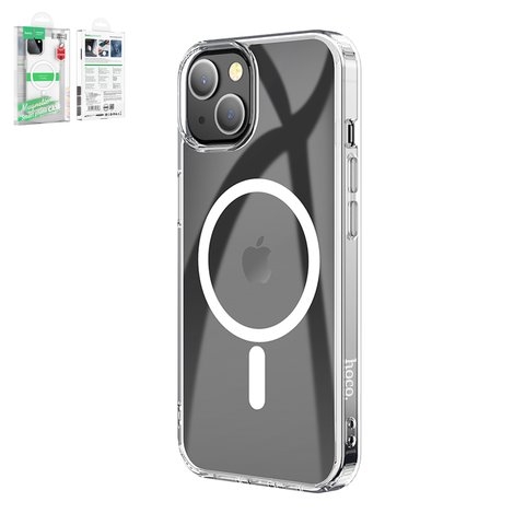 Чехол Hoco Magnetic airbag series Apple iPhone 14 Plus, ударопрочный, прозрачный, магнитный, пластик, MagSafe, #6931474779458