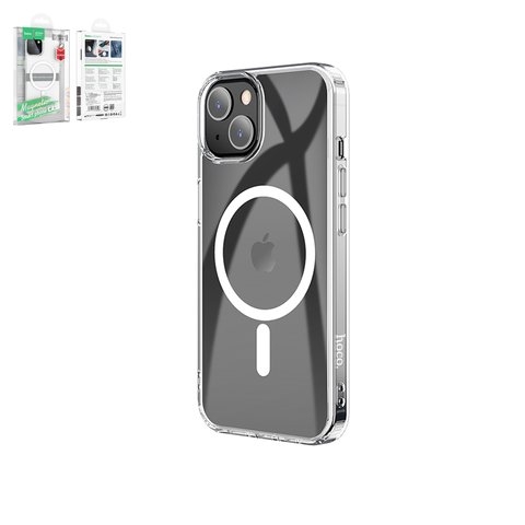 Чехол Hoco Magnetic airbag series Apple iPhone 13, ударопрочный, прозрачный, магнитный, пластик, MagSafe, #6931474756213
