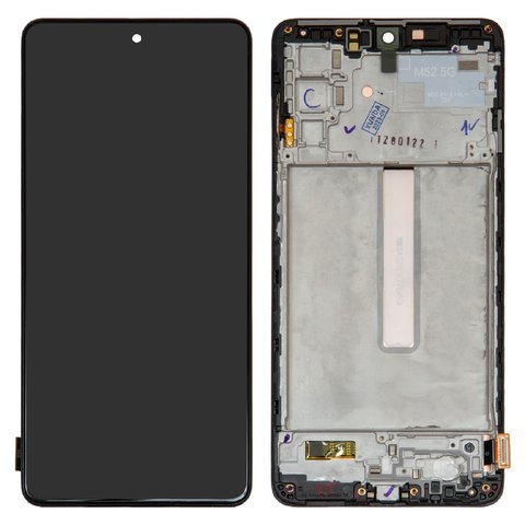 Дисплей Samsung SM-M526 Galaxy M52 5G, черный | с тачскрином | с передней панелью | Original (PRC) | дисплейный модуль, экран, монитор