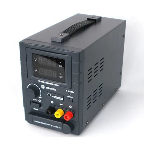 Лабораторный блок питания Sunshine P-3005DA, одноканальный, трансформаторный, до 30 В, до 5 А, светодиодные индикаторы