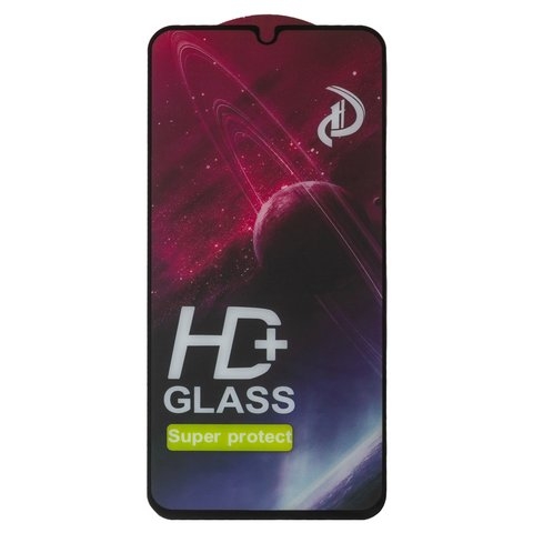 Закаленное защитное стекло Samsung SM-A245 Galaxy A24, совместимо с чехлом, черное, Full Glue (клей по всей площади стекла)