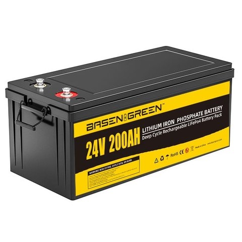 Акумулятор Basen BG24200, LiFePO4, 24 В, 200 Ач, Bluetooth | АКБ, батарея, аккумулятор