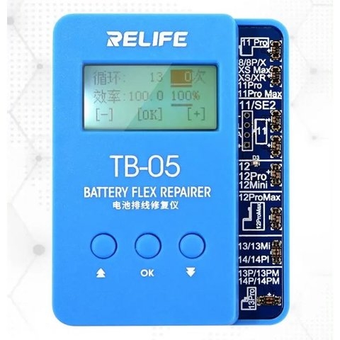 Программатор RELIFE TB-05, для сброса циклов и процента износа аккумулятора