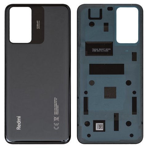Задняя крышка Xiaomi Redmi Note 12S, черная, onyx, черный 