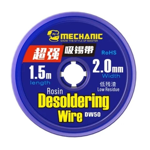 Лента-оплетка Mechanic DW50 2015, (Ш) 2,0 мм, (Д) 1,5 м