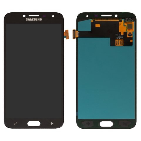 Дисплей Samsung SM-J400 Galaxy J4 (2018), черный | с тачскрином | High Copy, OLED, с широким ободком | дисплейный модуль, экран, монитор