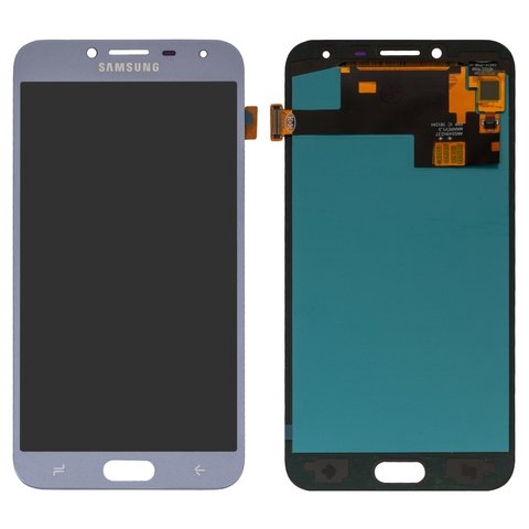 Дисплей Samsung SM-J400 Galaxy J4 (2018), голубой, без рамки, High Copy, с широким ободком, (OLED), lavenda 