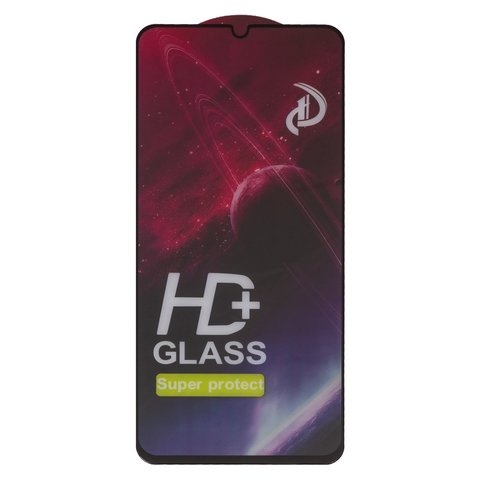 Закаленное защитное стекло Realme C53 NFC, Narzo N53, совместимо с чехлом, Full Glue, черный, cлой клея нанесен по всей поверхности стекла 