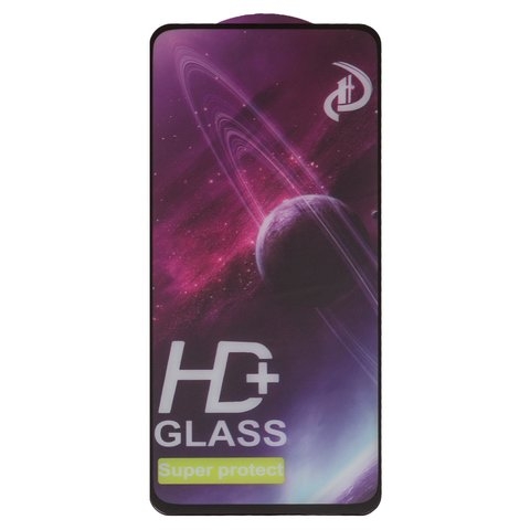 Закаленное защитное стекло Realme 9, 9 pro plus, совместимо с чехлом, Full Glue, черный, cлой клея нанесен по всей поверхности стекла 